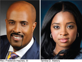 Rev. Frederick Haynes, Tamika D. Mallory took part in the discussion of Justice or Else