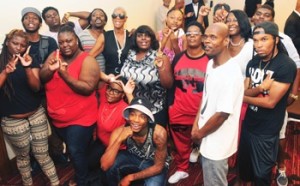 Members of the Lost Voices and other community activists following Min. Farrakhan’s message to them July 17. Photos: Cartan X Mosley